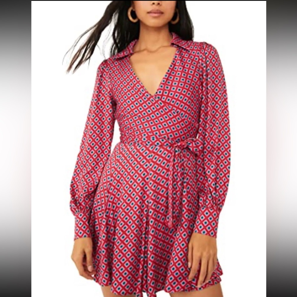 😍Free People it takes two sleeve mini dress Size M